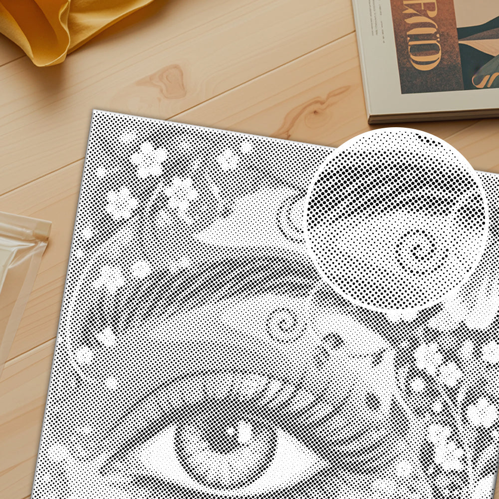 Ojo del jardín – Pintura de puntos