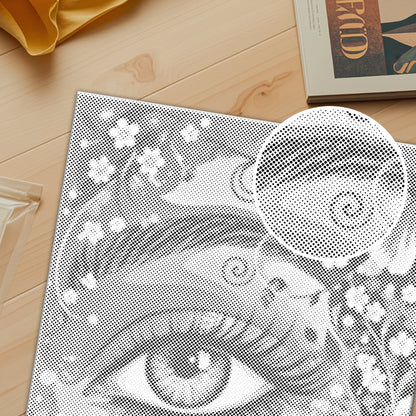 Ojo del jardín – Pintura de puntos