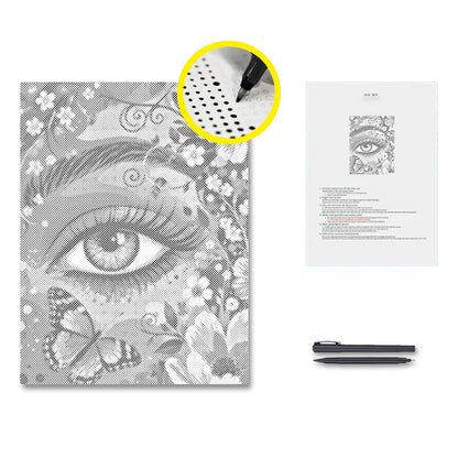 Ojo del jardín – Pintura de puntos