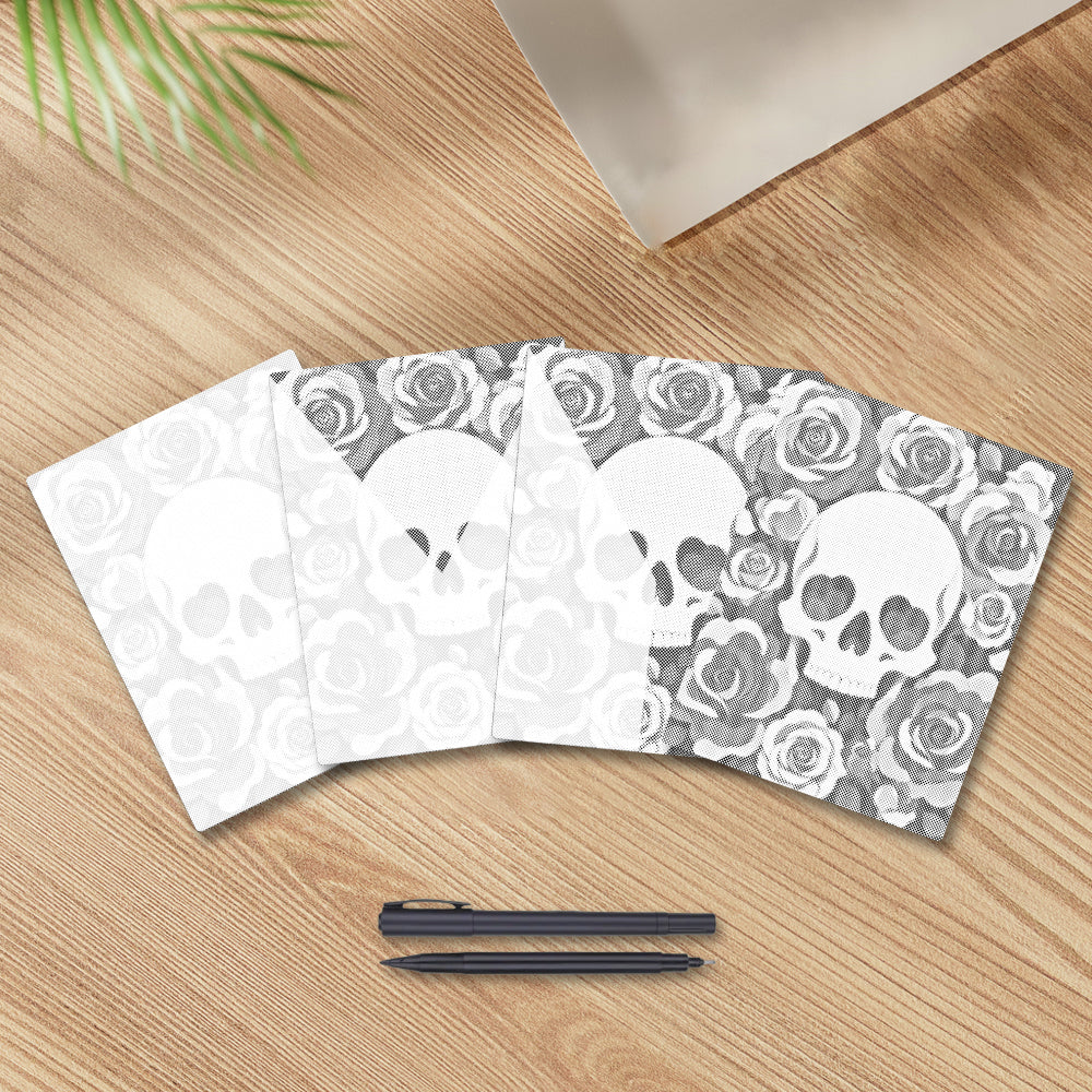 Calavera floral – Pintura de puntos