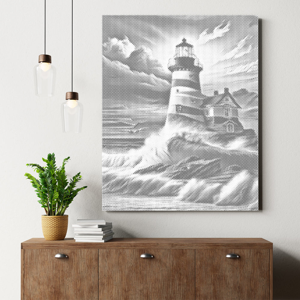 Redondo completo – Faro – Pintura de puntos