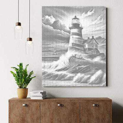 Redondo completo – Faro – Pintura de puntos