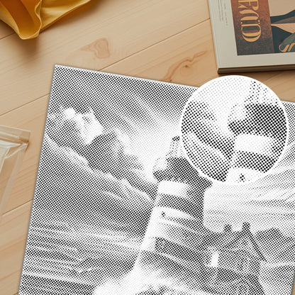 Redondo completo – Faro – Pintura de puntos