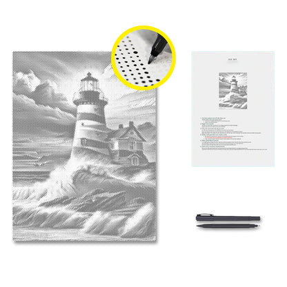 Redondo completo – Faro – Pintura de puntos