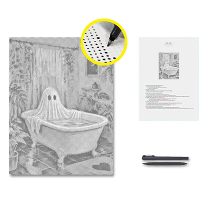 Relajación fantasmal – Pintura de puntos