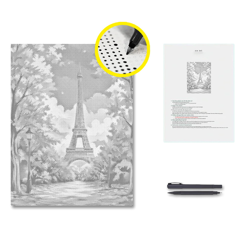 Otoño en París – Pintura de puntos