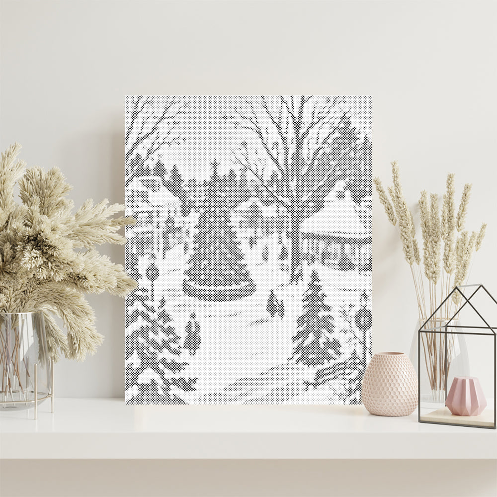 Nevada en diciembre – Pintura de puntos