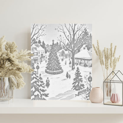 Nevada en diciembre – Pintura de puntos