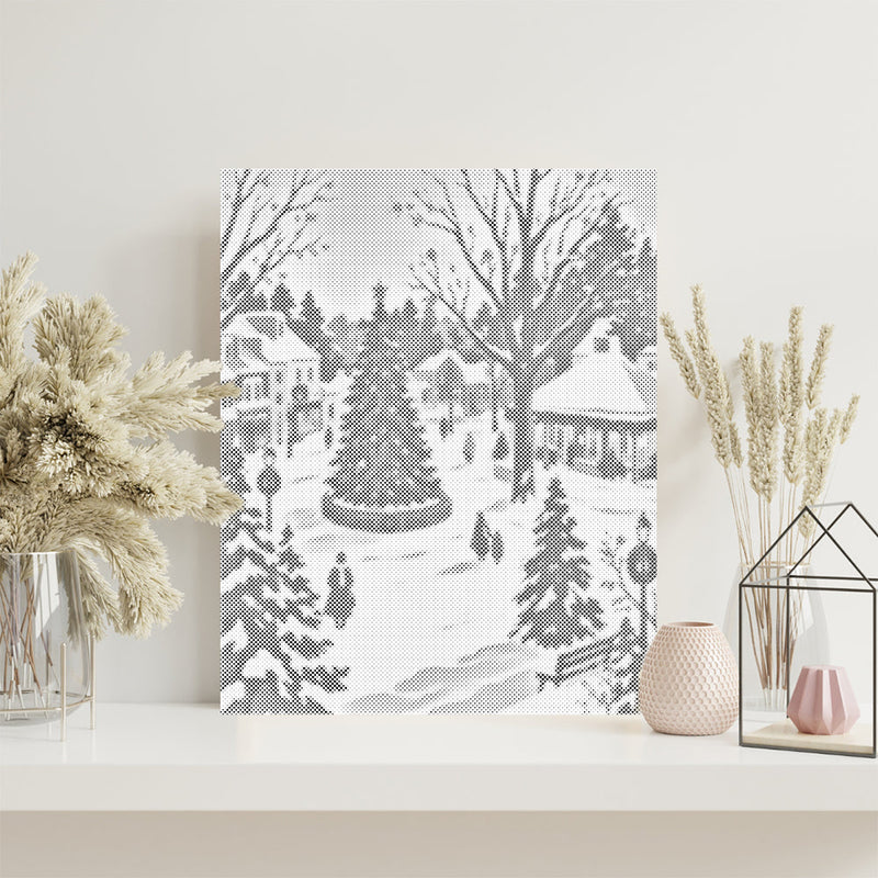 Nevada en diciembre – Pintura de puntos