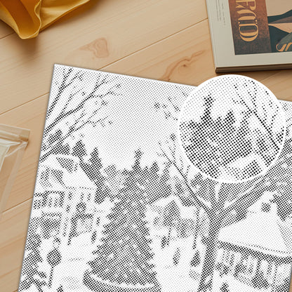 Nevada en diciembre – Pintura de puntos