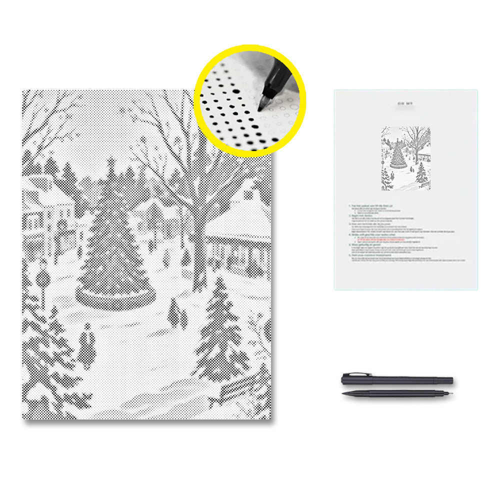 Nevada en diciembre – Pintura de puntos