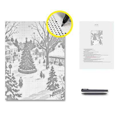 Nevada en diciembre – Pintura de puntos