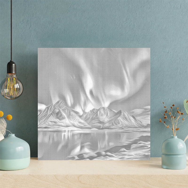 Auroras boreales azules – Pintura de puntos