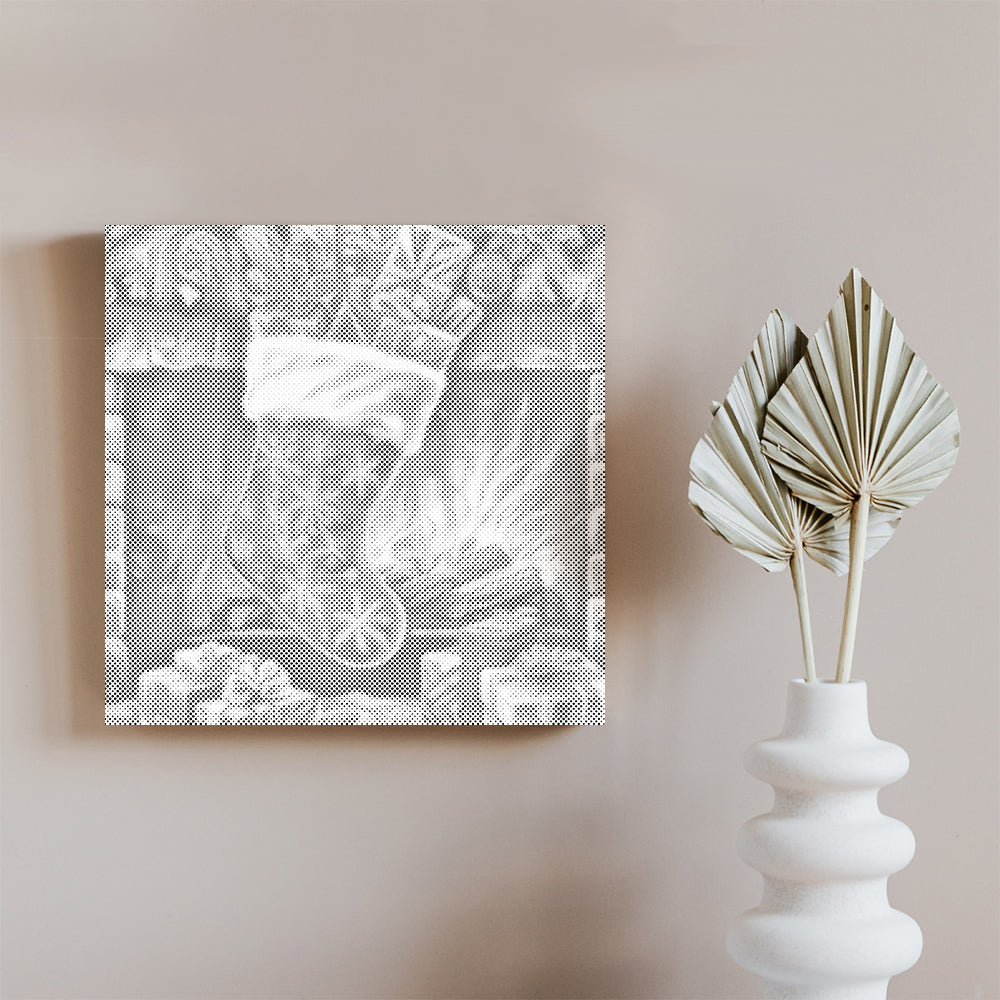 Calcetín navideño rebosante – Pintura de puntos