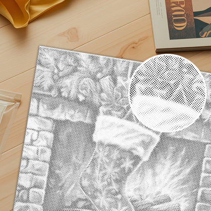 Calcetín navideño rebosante – Pintura de puntos