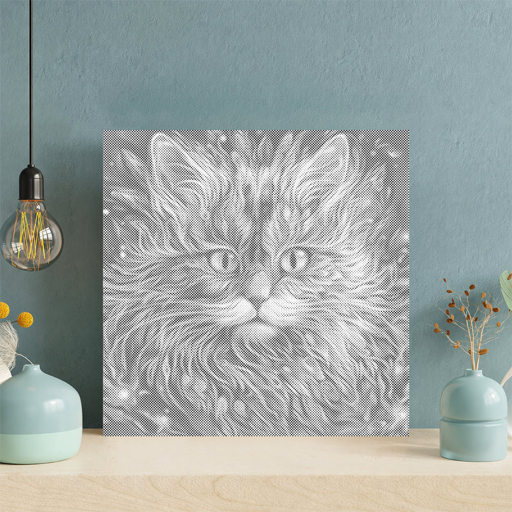Gato colorido – Pintura de puntos