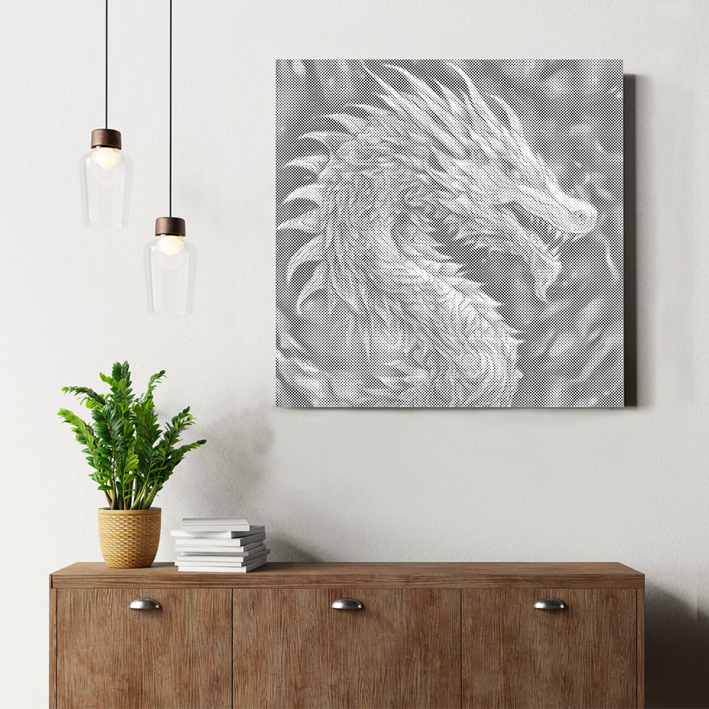 Escama de dragón – Pintura de puntos