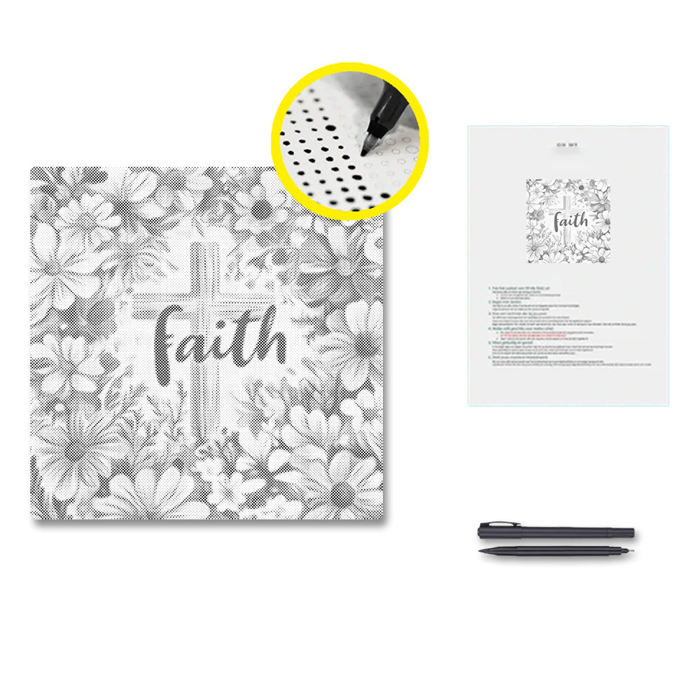 Fe en flor – Pintura de puntos