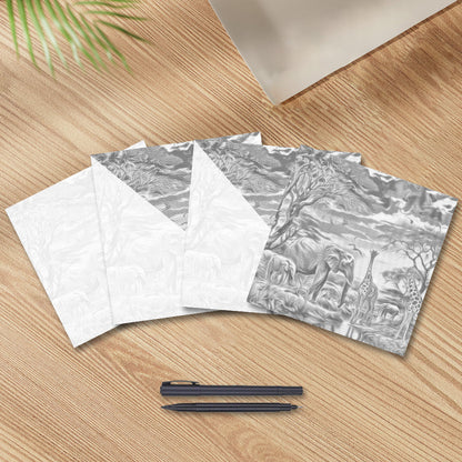 Fauna al anochecer – Pintura de puntos