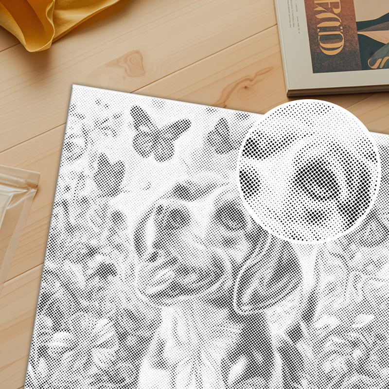 Perro campestre feliz – Pintura de puntos