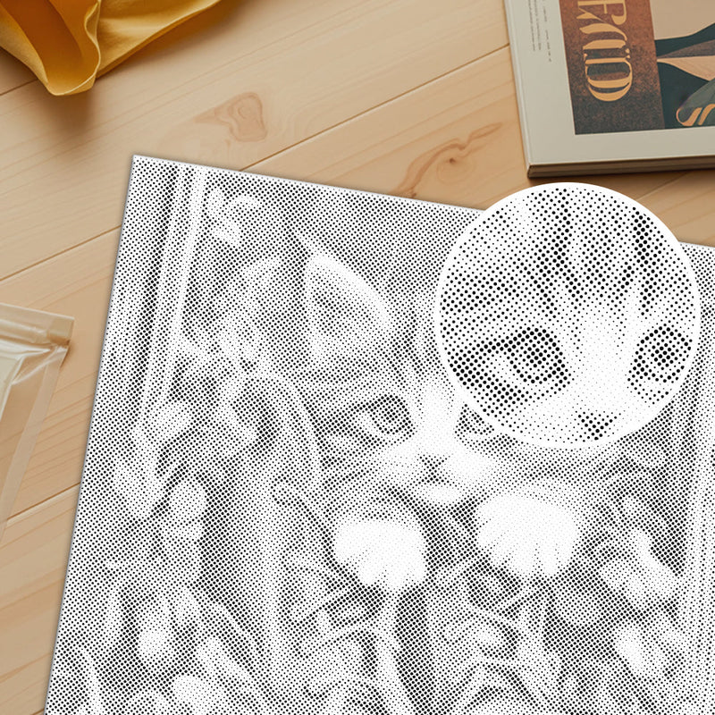 Gatito con botas – Pintura de puntos