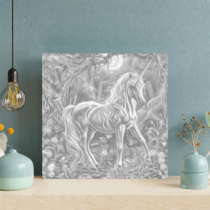 Unicornio mágico – Pintura de puntos