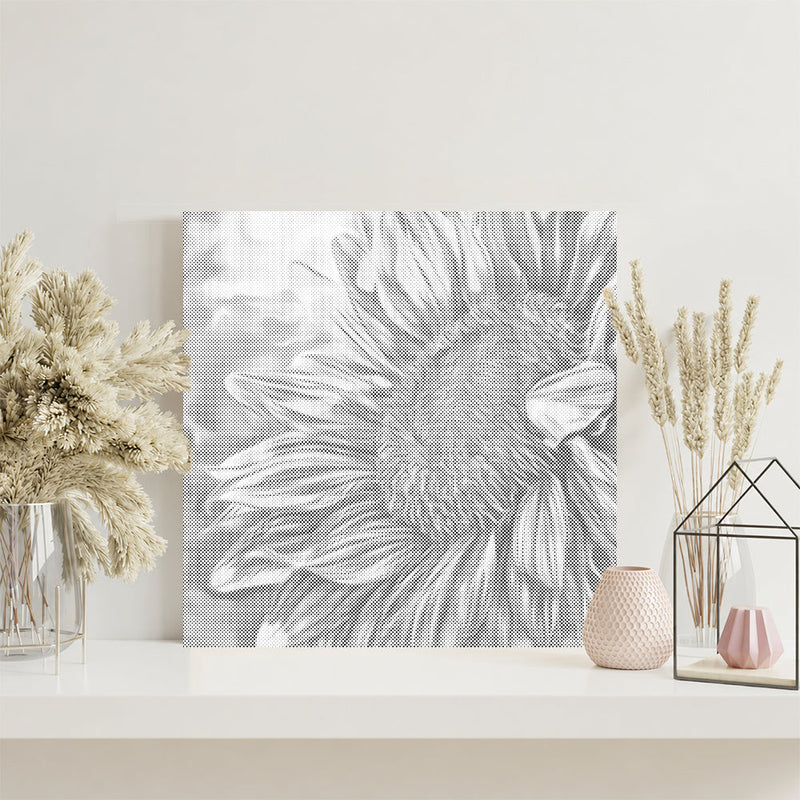 Girasol abierto – Pintura de puntos