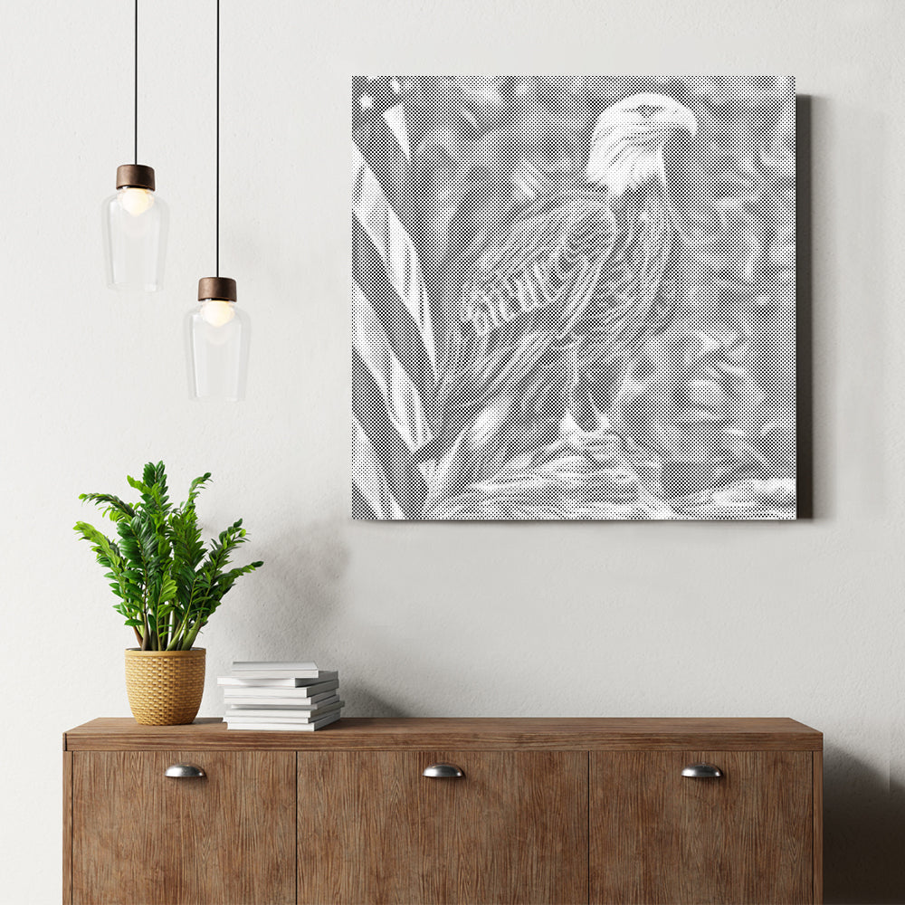 Águila patriótica – Pintura de puntos