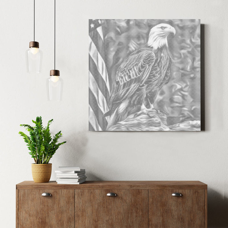 Águila patriótica – Pintura de puntos