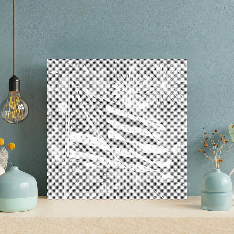 Celebración de estrellas y barras – Pintura de puntos