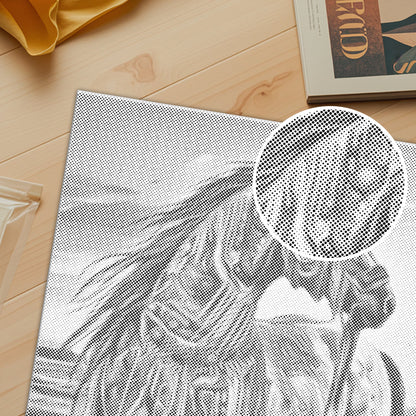 Caballo de guerra – Pintura de puntos