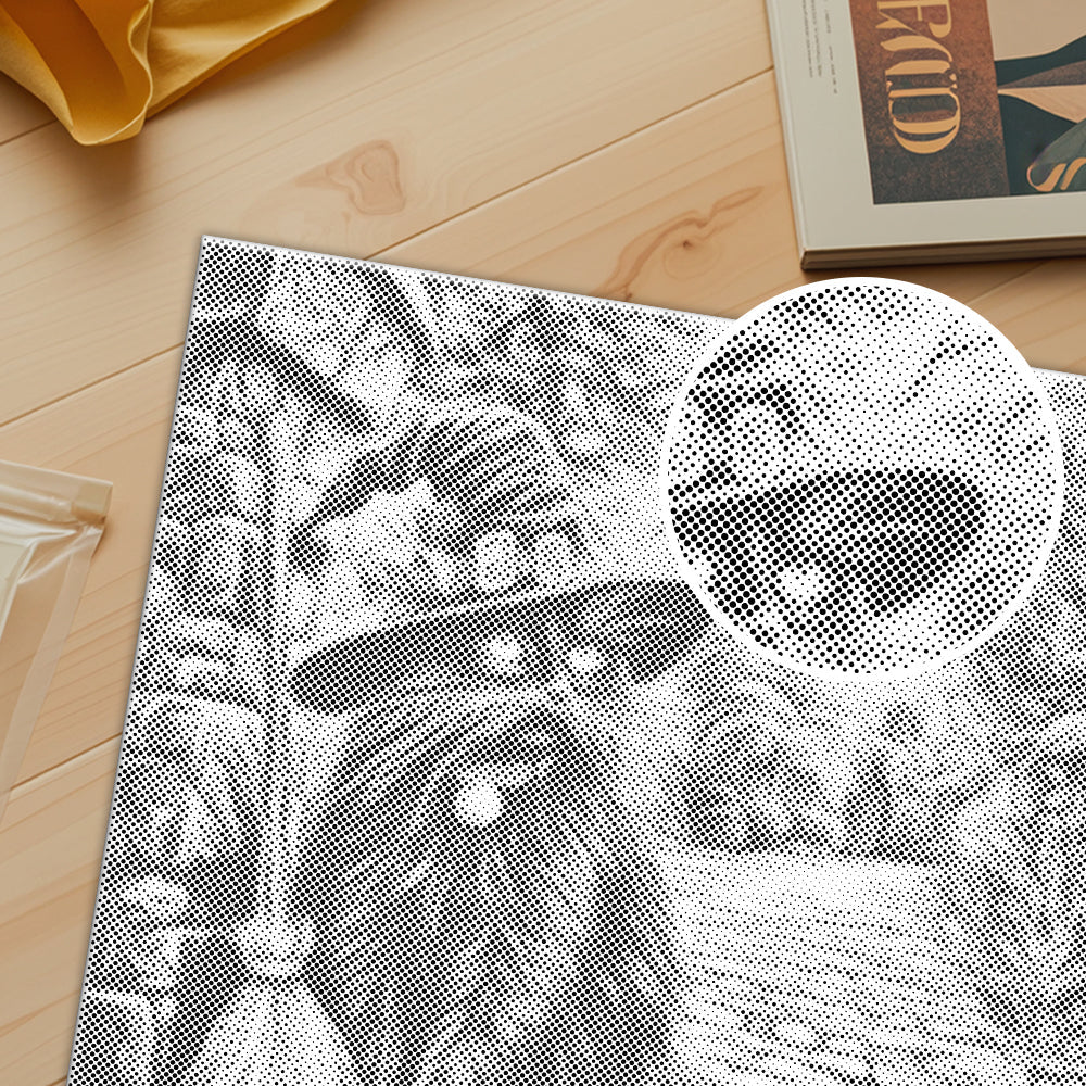 Sombrero de bruja y escoba – Pintura de puntos