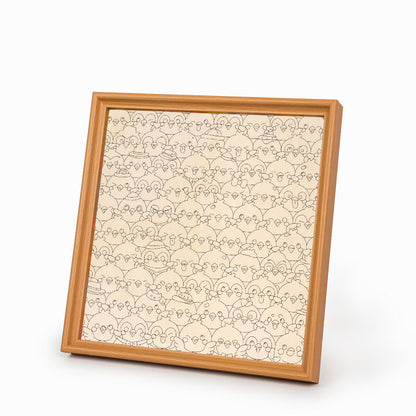 Pájaros - Puzzle de madera para colorear