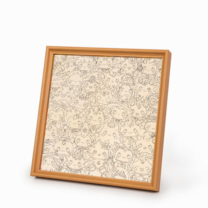 Mezcla de Monstruos - Puzzle de madera para colorear