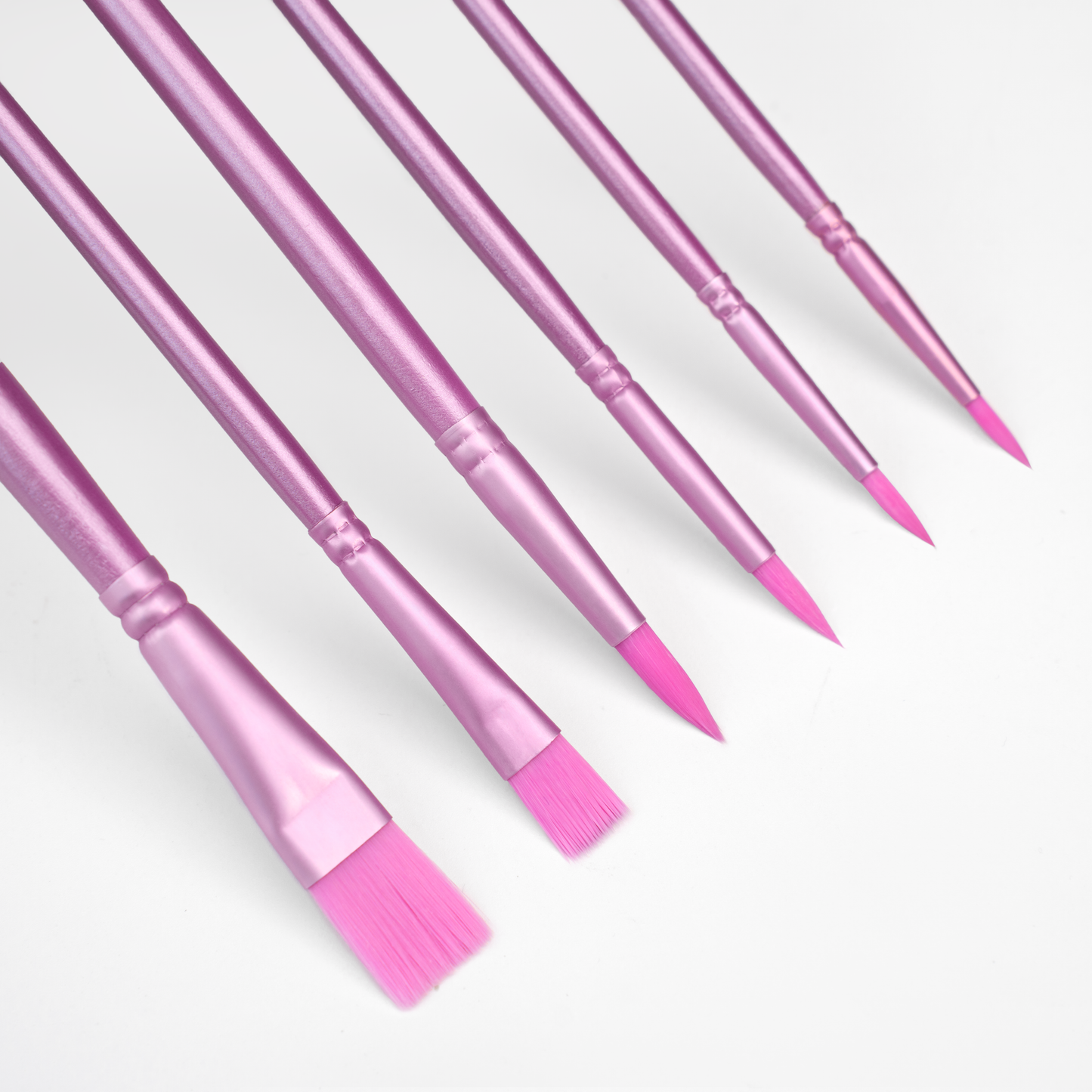 Set de Pinceles de Nailon (6 Piezas)