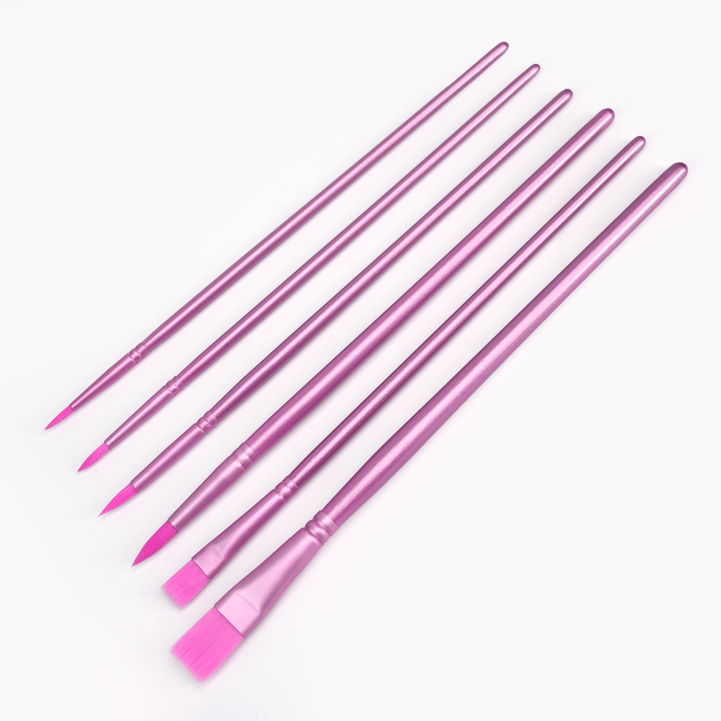 Set de Pinceles de Nailon (6 Piezas)