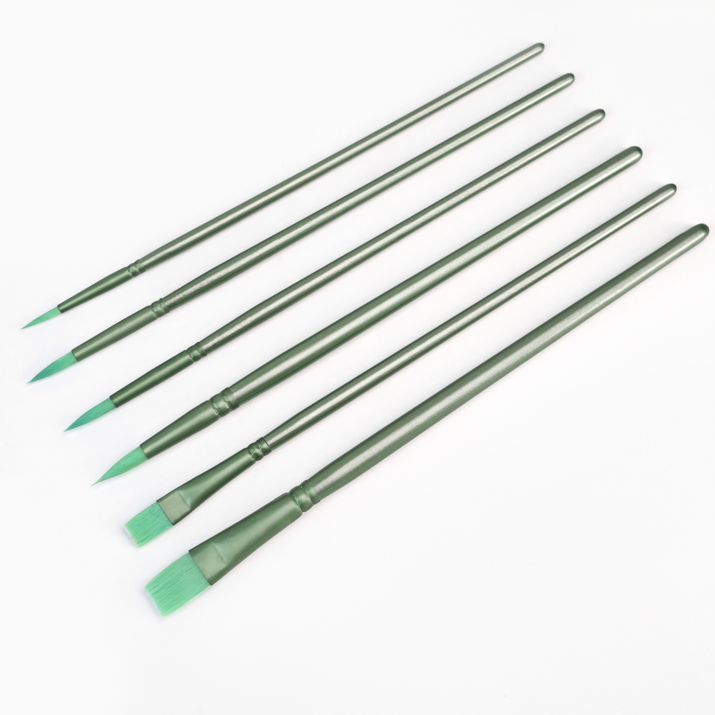 Set de Pinceles de Nailon (6 Piezas)