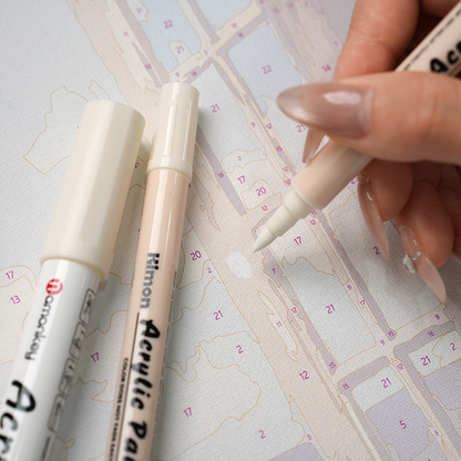 Marcadores de Pintura Acrílica Blanca (Paquete de 2)