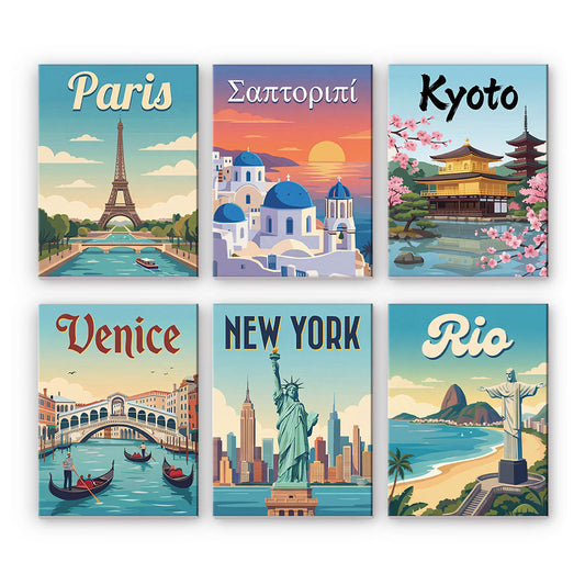 Edificios famosos - Pintar por números