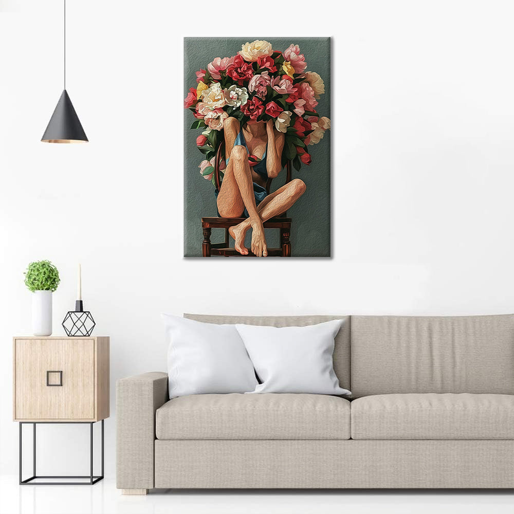 Niña de las flores - Pintar por Números