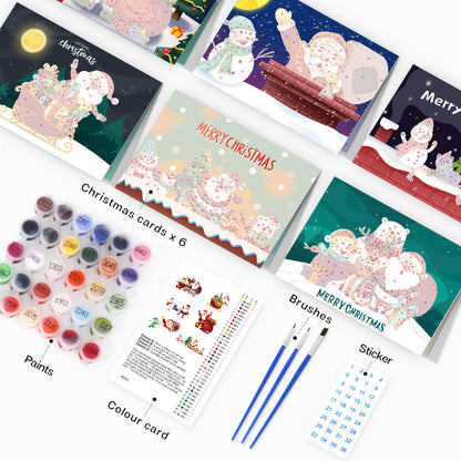 Tarjeta De Navidad V - Pintar por Números