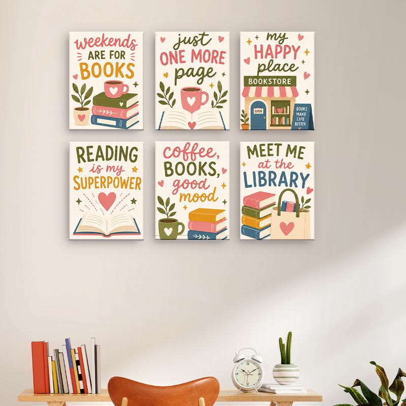 Libros y buen humor – Pintura por números