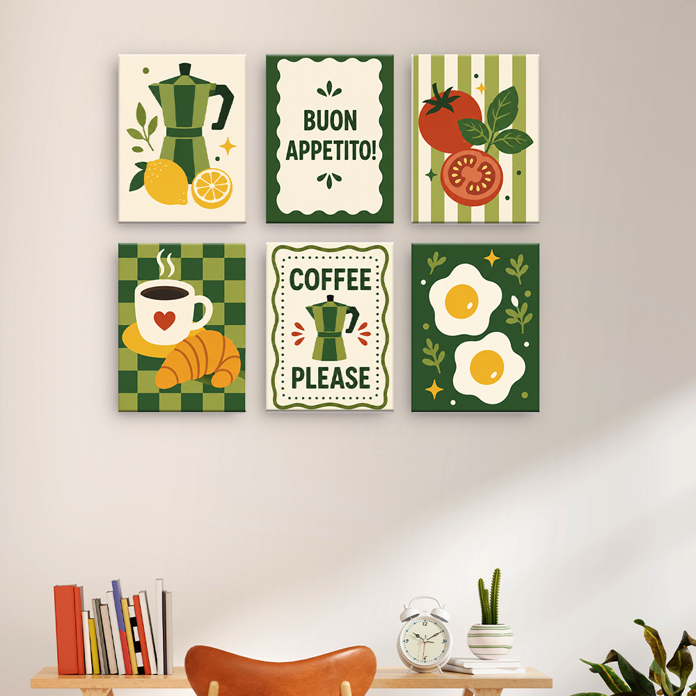 Café y buon appetito – Pintura por números
