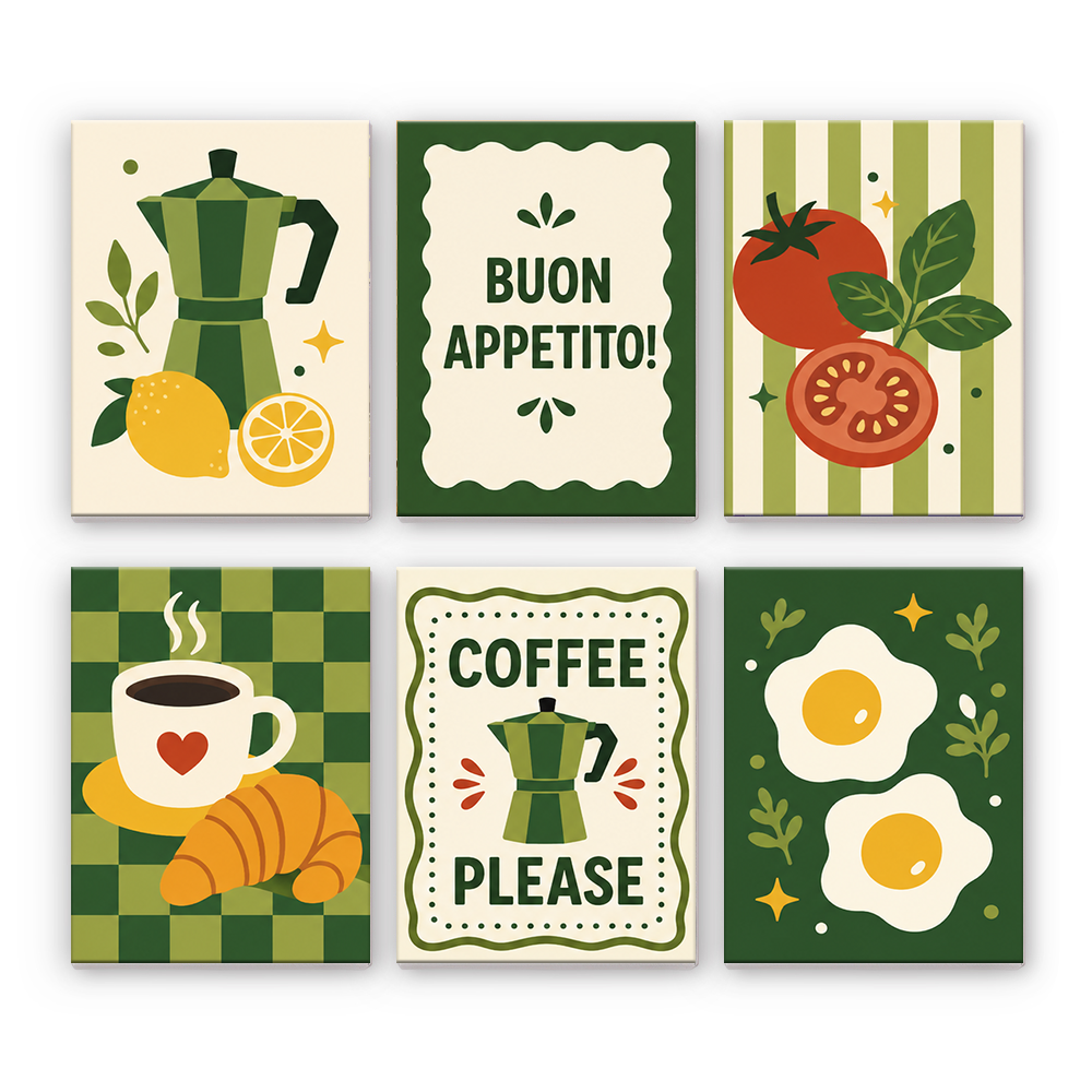 Café y buon appetito – Pintura por números