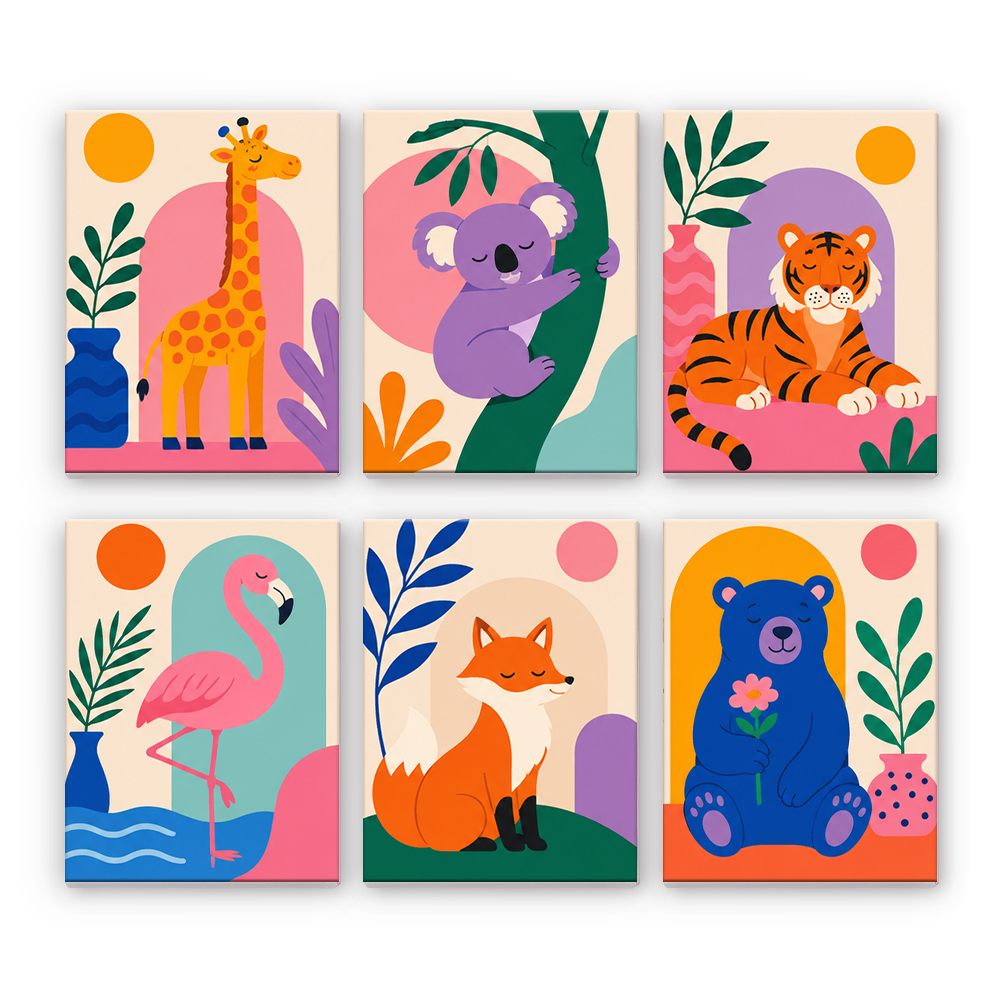 Amigos animales de ensueño – Pintura por números