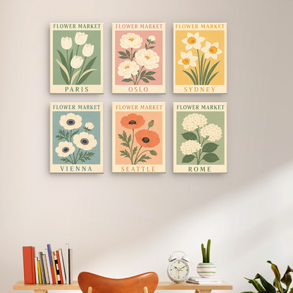 Viajes por mercados de flores – Pintura por números