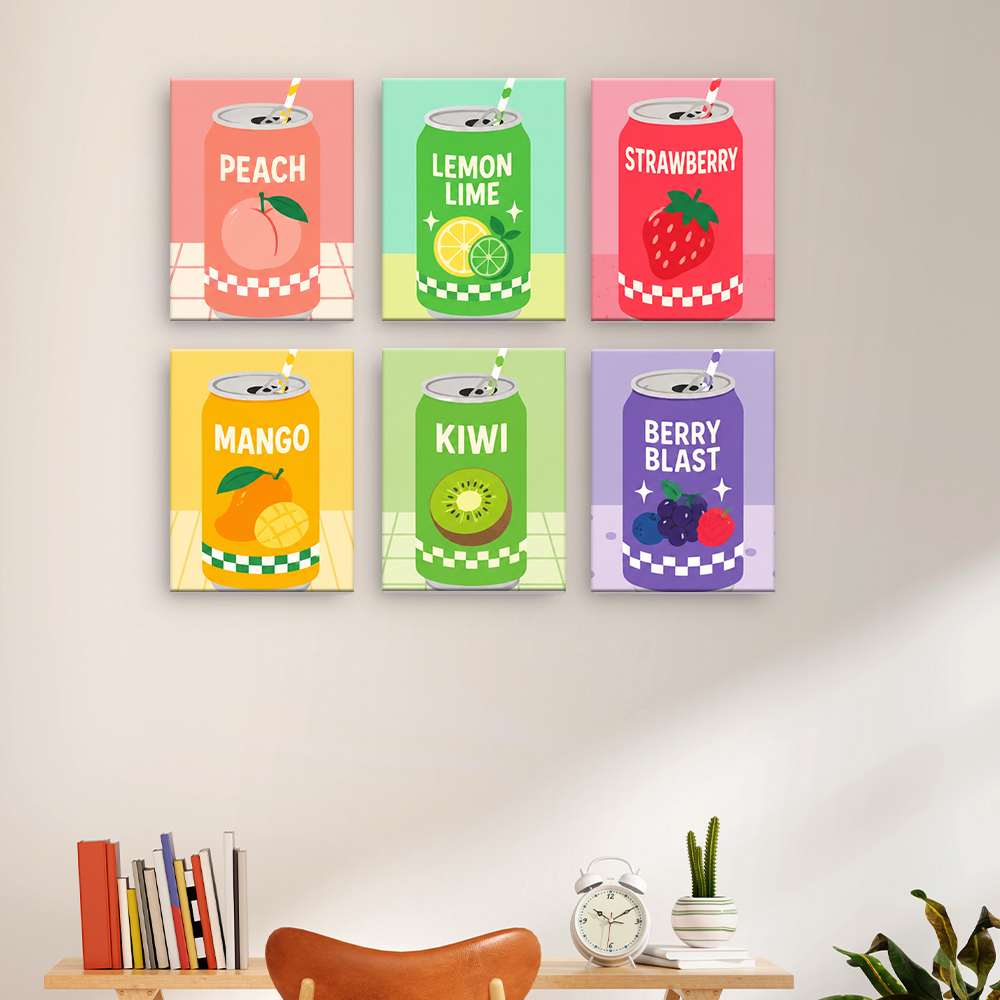 Burbujeante frescura de sabor – Pintura por números