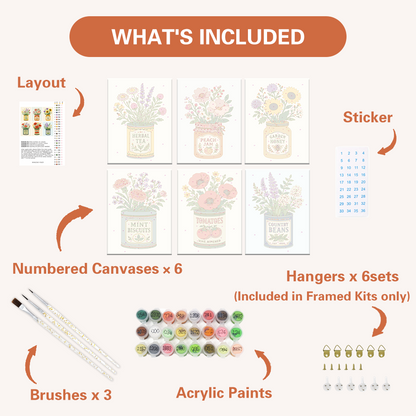 Jardín en una lata – Pintura por números