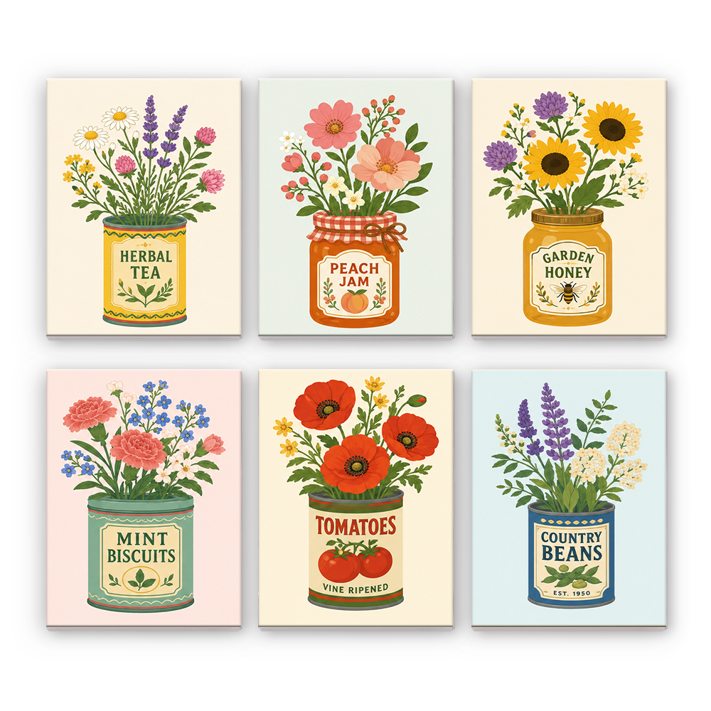 Jardín en una lata – Pintura por números