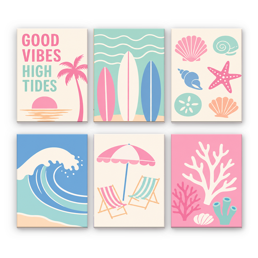 Buenas vibras y mareas altas – Pintura por números